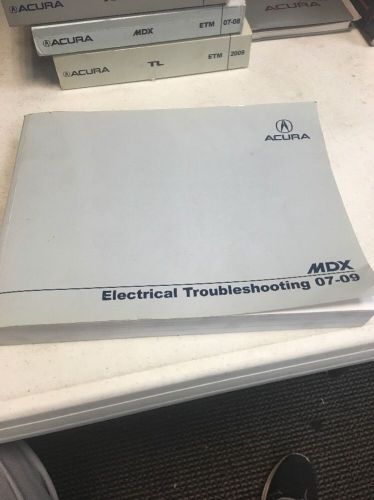 07-09 acura mdx electrical troubleshooting  manual