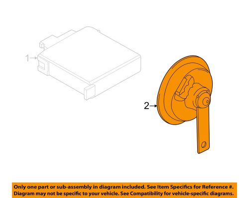 Porsche oem 12-15 911 anti-theft-horn 99163711701