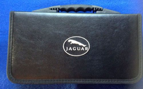 Jaguar cd dvd case wallet holder  holds 104 cds dvds auto car racing jag gift