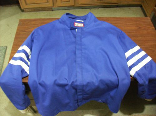 Rjs driver jacket proban / banox single layer sfi 3-2a/1x-lrg blue