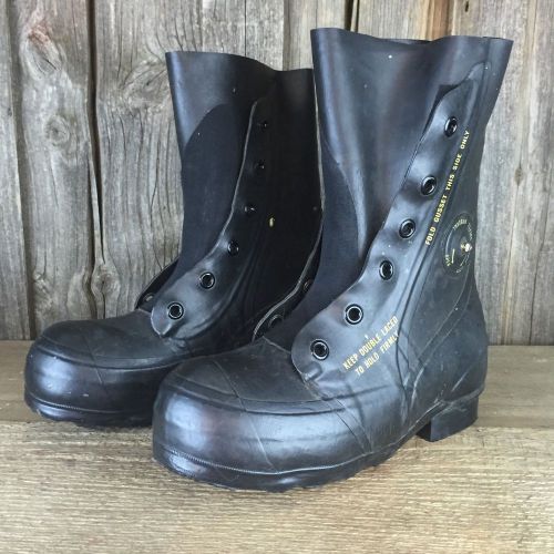 6 m bata mickey mouse boots extreme cold weather -20° black military 6m vgc