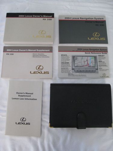 2004 lexus rx300 owner&#039;s manual set w/case &amp; navigation