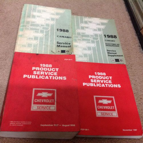 1988 chevy chevrolet camaro service shop repair manual set w electrical + public