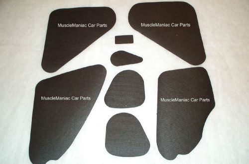 1958 58 chevy impala trunk lid insulation 9 pc set