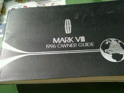 1996 lincoln mark viii owners manual