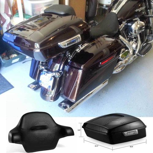 Blackened cayenne razor tour pack pak for 14-17 harley street electra road glide