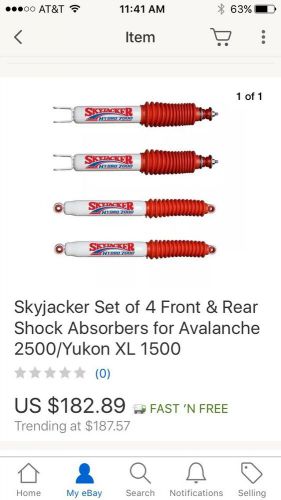 Skyjacker set of 4 front &amp; rear shock absorbers for avalanche 2500/yukon xl 1500