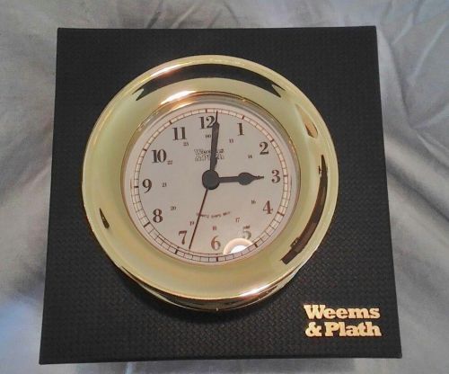 Weems &amp; plath orion collection ship&#039;s bell clock