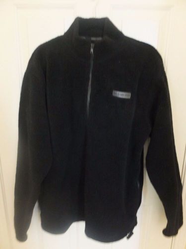 Men's harley-davidson black fleece pullover,  size m
