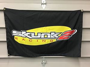 Skunk 2 Banner Flag - jdm racing drift drag rally turbo rr sir civic nhra tuner, US $14.95, image 2