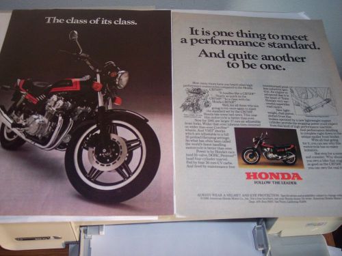 1981 honda cb750f photo print ad