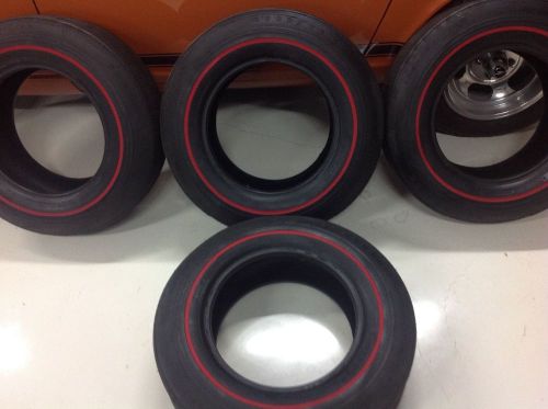 4 goodyear f70-15 speedway wide tread red lines used redline tires corvette