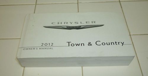 2012 chrysler town country owners manual 12