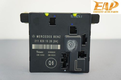 03-06 mercedes e500 rear left door control module computer 2118201526 w211 #2