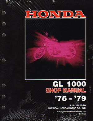 1975-1979 honda gl1000 gold wing motorcycle service manual : 6137102