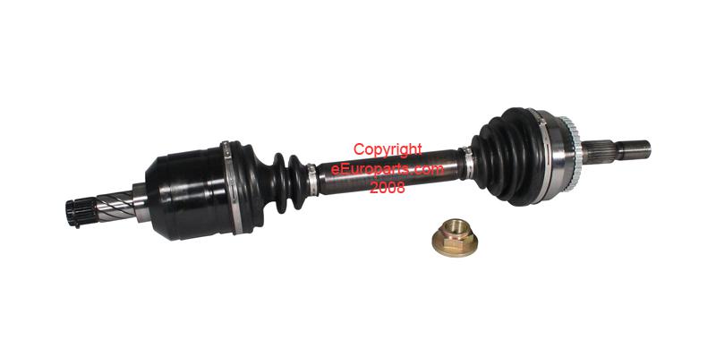 New empi axle assembly - front driver side 807815 volvo oe 8251542