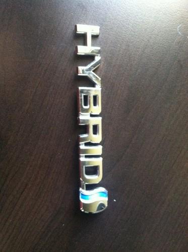 Toyota hybrid emblem camry highlader prius