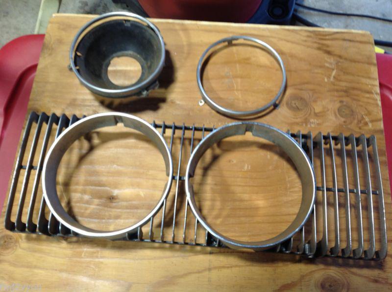 1974 mercury cougar right headlight grill trim  