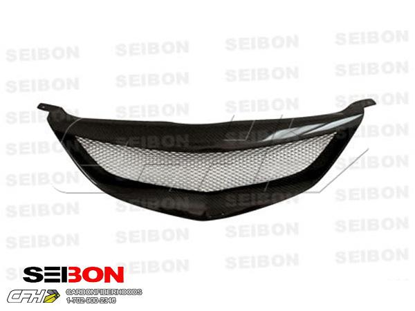 Seibon carbon fiber tt-style carbon fiber front grille grill mazda mazda6 03-06