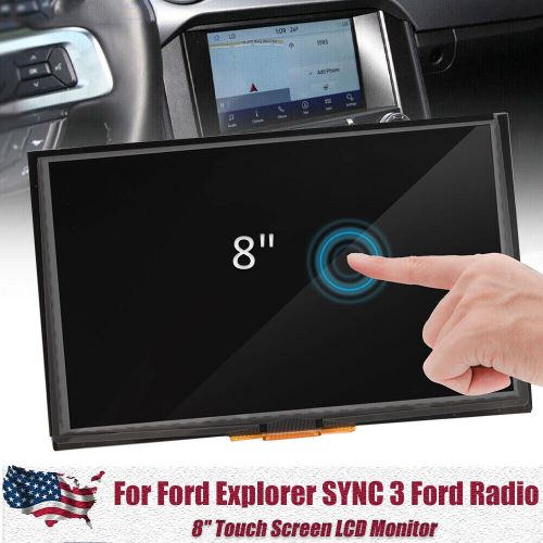 Lcd touch screen digitizer sync 3 radio 8" monitor for ford explorer mustang