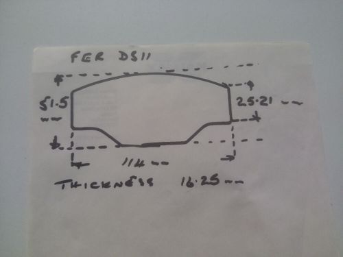 FER DS11 Brake pads NOS, US $, image 6