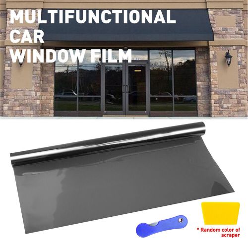 20"x10FT Roll Uncut Window Mirror Gloosy BlackTint Film Car Home Office 50%, US $13.29, image 5