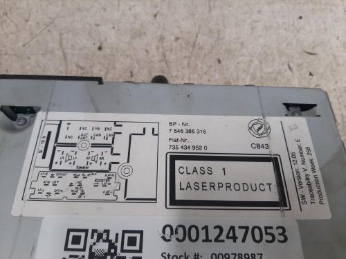 2008 fiat panda mk2 (169) radio/cd blaupunkt extra series 1 - no code available