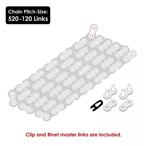 Drive chain &amp; sprockets kit for honda trx450r trx450er 2006-2014