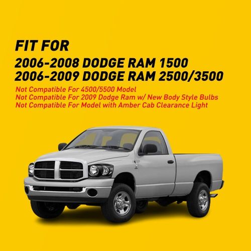 Pair For 2006-2008 Dodge Ram 1500 2500 3500 Headlights Black Headlamps LH+RH SET, US $109.99, image 9