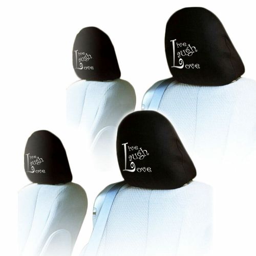 Car Truck SUV Seat Headrest Cover Embroidery Live Laugh Love New Uni Size Black, US $8.99, image 2