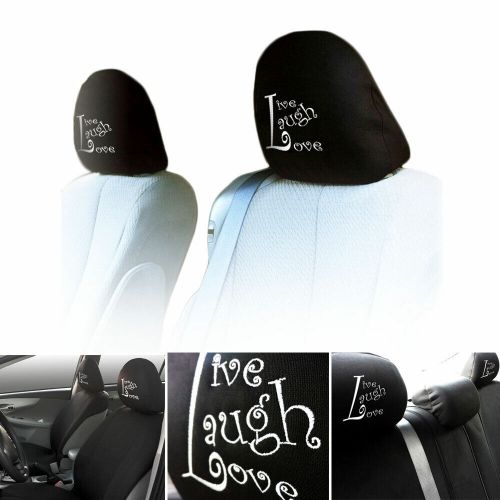 Car Truck SUV Seat Headrest Cover Embroidery Live Laugh Love New Uni Size Black, US $8.99, image 7