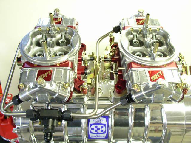 New quick fuel 650 cfm gas blower supercharger carbs t-block fuel line q-650-b2