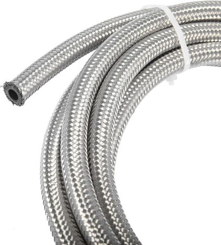 X autohaux 15 ft 12an fuel hose an12 3/4" universal braided stainless 15 ft.