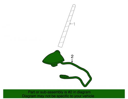 Genuine GM High Frequency Antenna 84886535, US $74.51, image 2