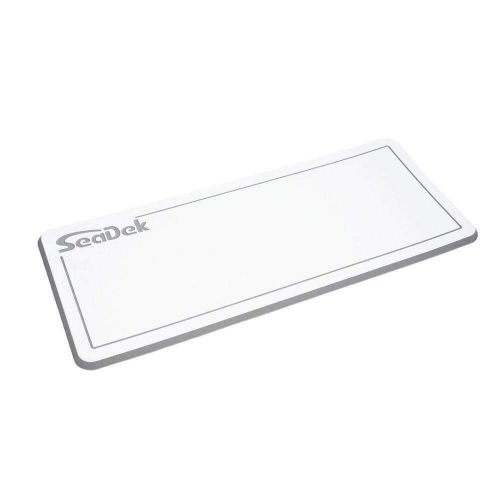 Seadek 14" x 36" 20mm dual density small helm pad white/ #37925-80375