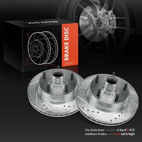 Front Drilled Brake Rotor for Ford F-150 1994-1996 E-150 Econoline 1994-2001 RWD, US $149.99, image 2