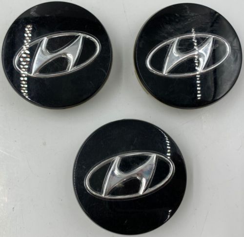 Hyundai Wheel Center Cap Set of 3 Black 2-1/4 inch OEM H01B28018, US $49.99, image 7