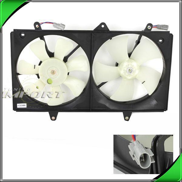 98-02 toyota corolla a/c condenser condensor radiator fan motor shroud assembly