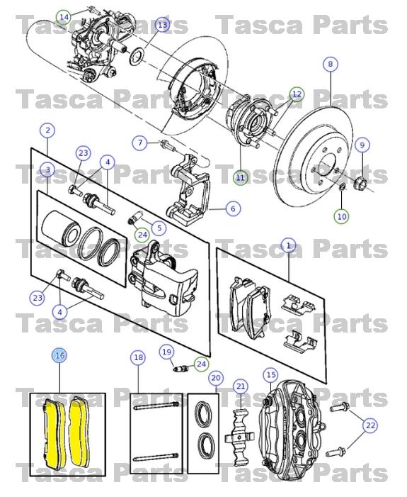 Buy NEW OEM REAR DISC BRAKE PAD KIT CHRYSLER 300 DODGE CHARGER MAGNUM