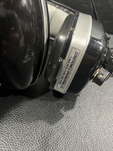 Comtronics engineering headphones aircraft com-air black microphone dynamic