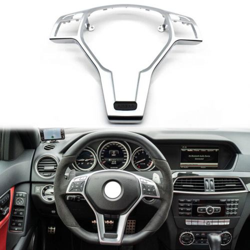 1pc Chrome Car Steering Wheel Panel Trim Cover For Mercedes Benz W176 AMG Style, US $29.91, image 5