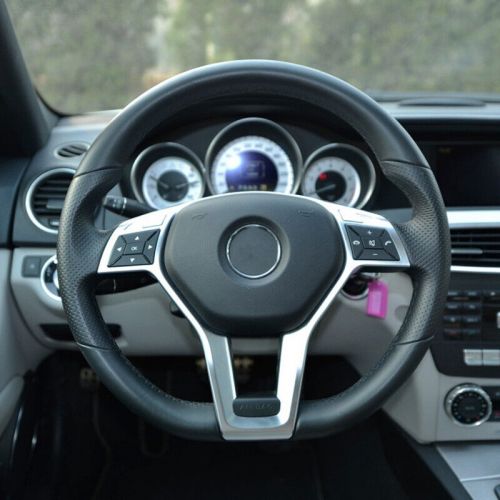 1pc Chrome Car Steering Wheel Panel Trim Cover For Mercedes Benz W176 AMG Style, US $29.91, image 8