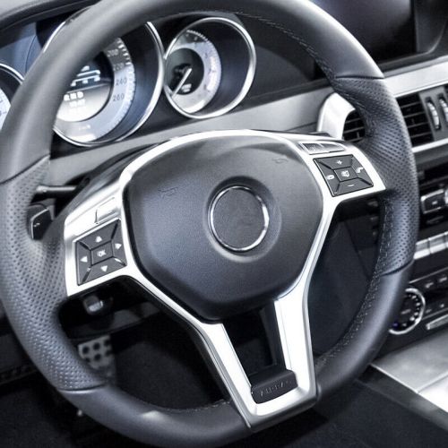 1pc Chrome Car Steering Wheel Panel Trim Cover For Mercedes Benz W176 AMG Style, US $29.91, image 9