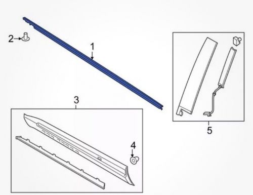 Ford OEM 2020-2022 Door Belt Weatherstrip Seal Right Front LB5Z7821452D NIB, US $79.00, image 3