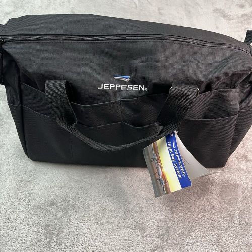 Jeppesen Pilot Bag Carrier Tote Black Nylon Carry On Shoulder Strap 11 x 5.5x 16, US $19.99, image 2