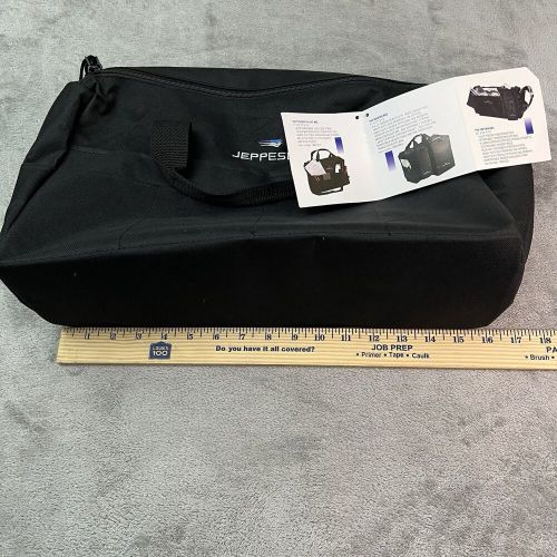 Jeppesen Pilot Bag Carrier Tote Black Nylon Carry On Shoulder Strap 11 x 5.5x 16, US $19.99, image 3