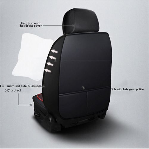 Faux Leather Car Seat Cover Full Set Breathable Waterproof For Honda Insight, US $59.99, image 12