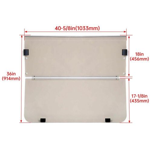 Smoke Tinted Windshield Folding For Yamaha G14 G16 G19 1995-2003 Golf Cart Part, US $132.56, image 3