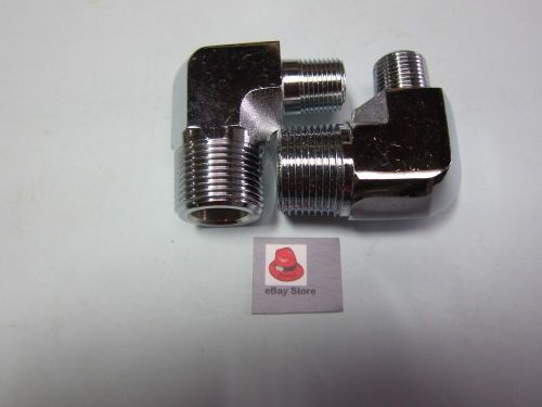 Lowrider Hydraulics 3/4" to 1/2" elbow fittings Kit, Chrome & Polished, 1 pack, US $16.00, image 7