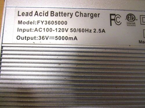 36V GOLF CART CHARGER CROWFOOT PLUG MODEL#FY3605000, US $30.00, image 2